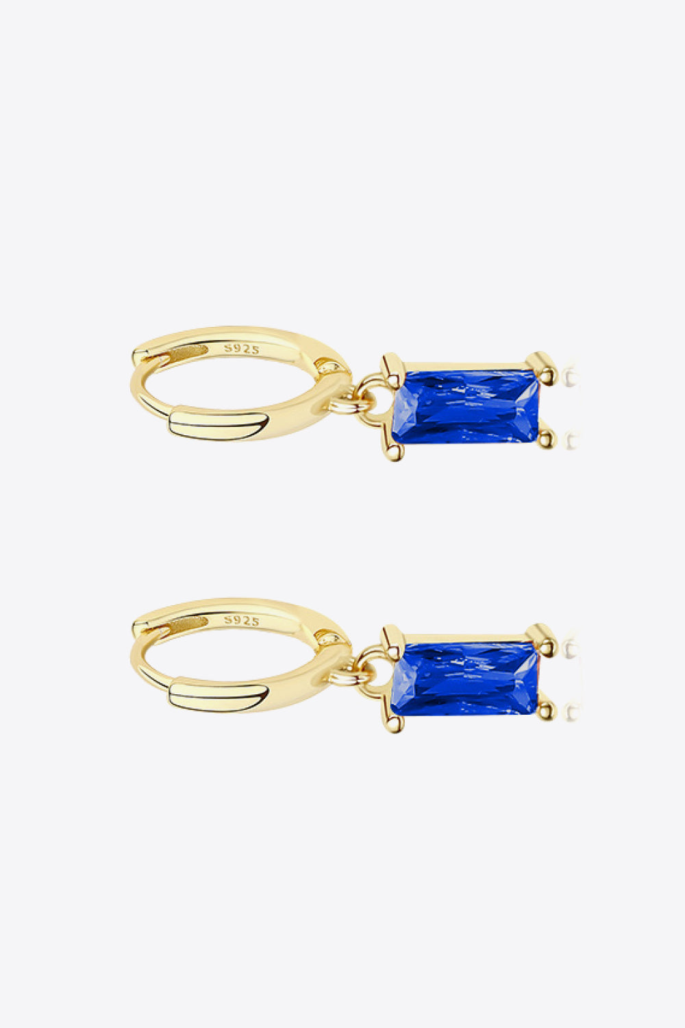 Retro 925 Sterling Silver Cubic Zirconia Drop Earrings - AllIn Computer