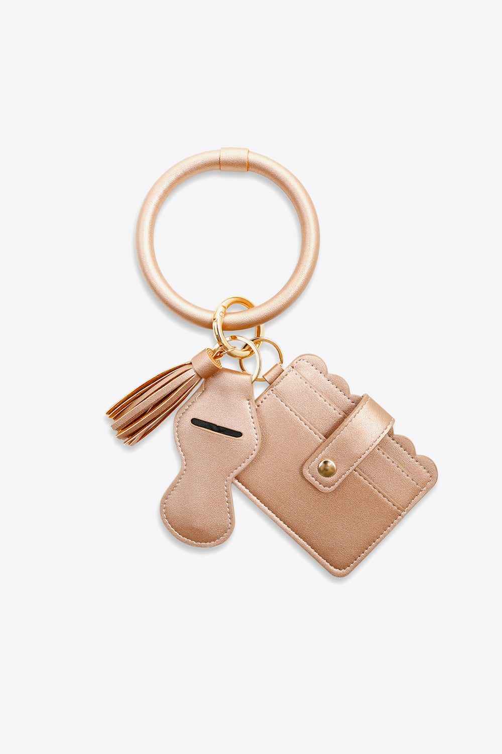 PU Wristlet Keychain with Card Holder - AllIn Computer