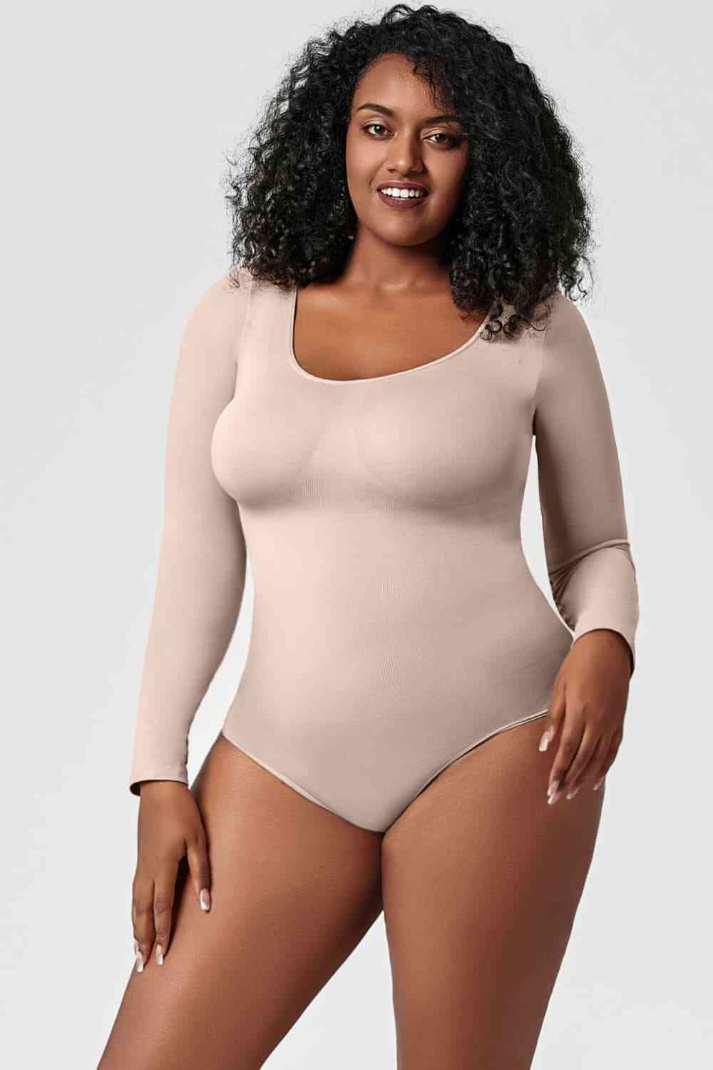 Long Sleeve Shaping Bodysuit - AllIn Computer