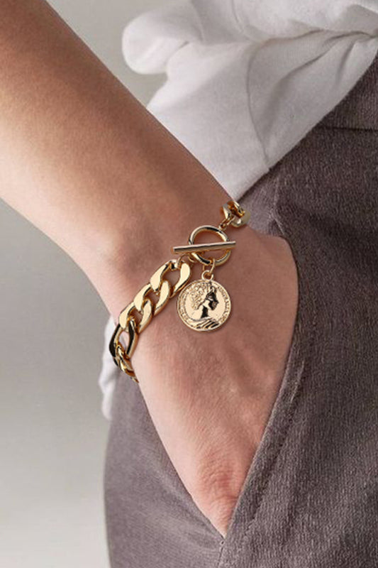 Chunky Chain Toggle Clasp Bracelet - AllIn Computer