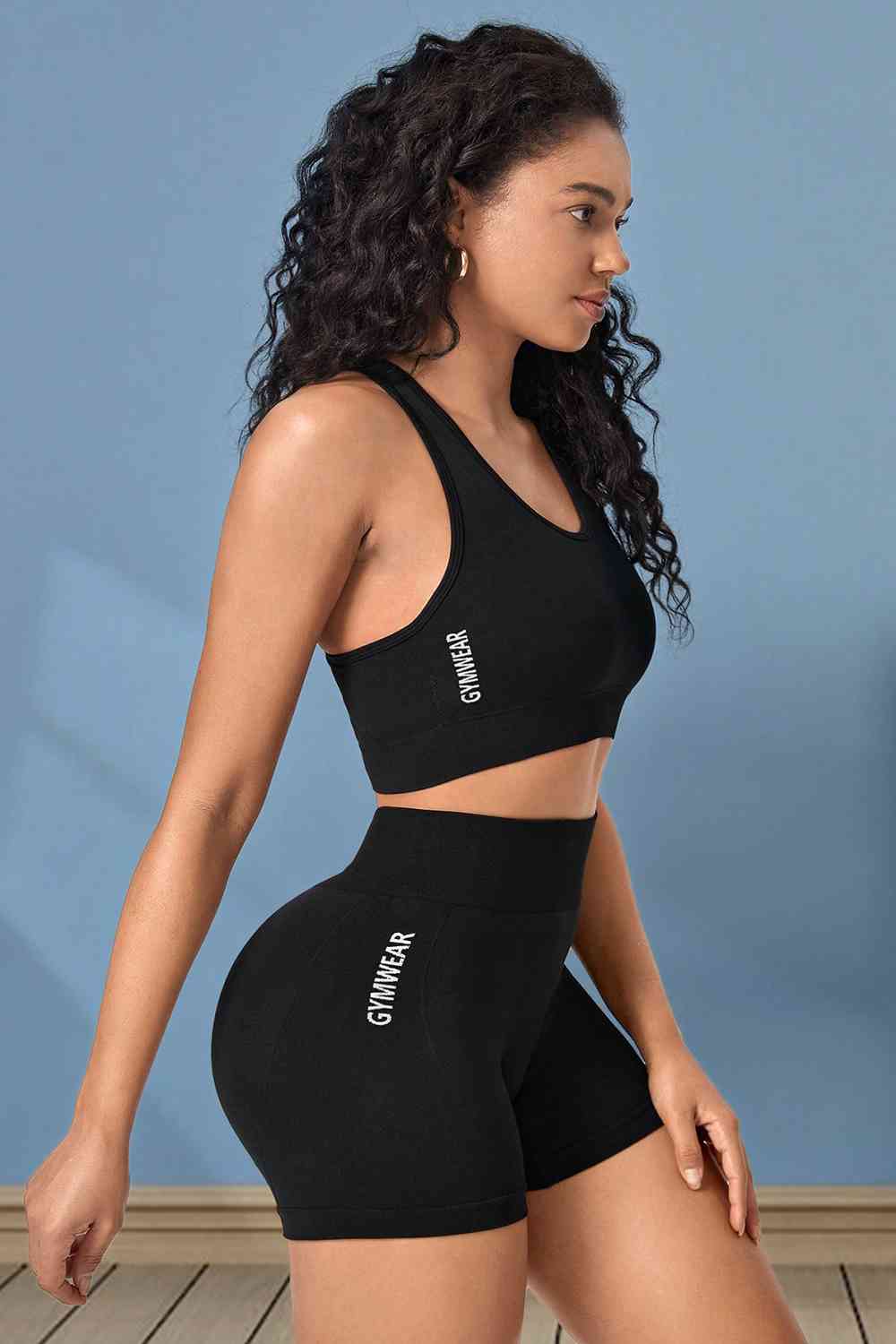 Cropped Sports Tank and Shorts Set - AllIn Computer