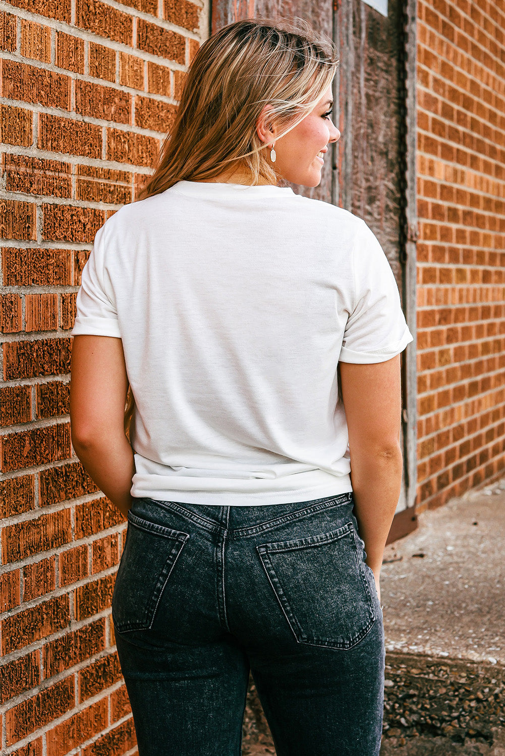 Graphic Round Neck Short Sleeve T-Shirt - AllIn Computer
