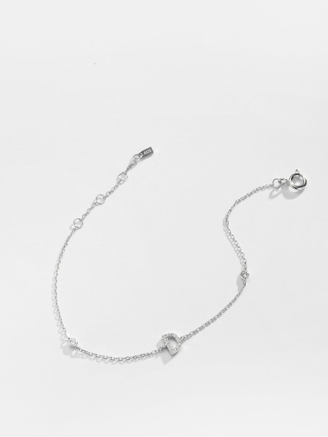 A To F Zircon 925 Sterling Silver Bracelet - AllIn Computer