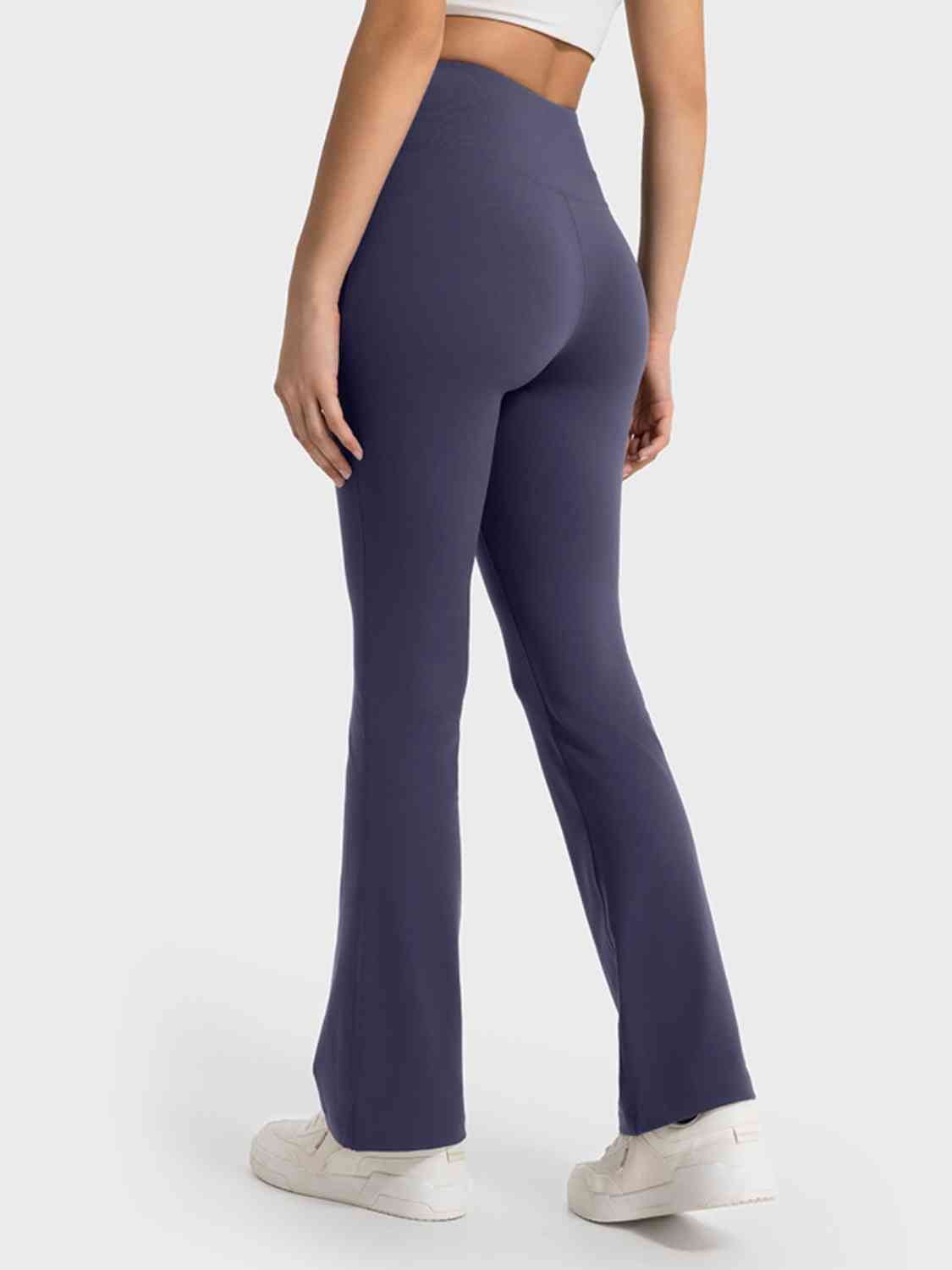 Wide Waistband Bootcut Sport Pants - AllIn Computer