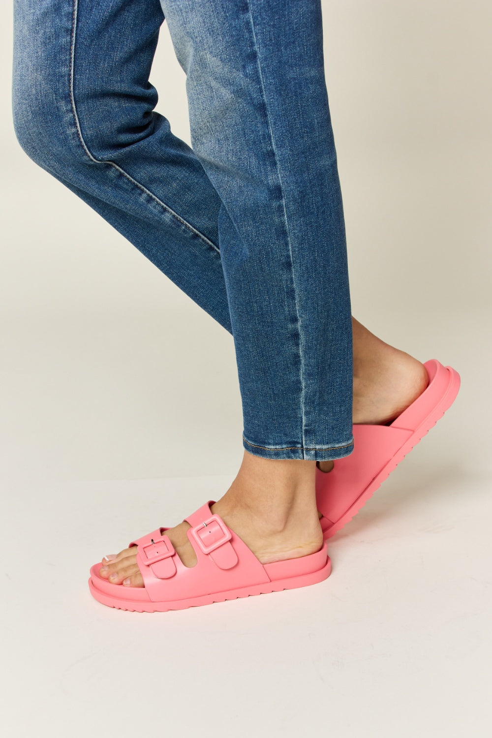 Legend Double Buckle Open Toe Sandals - AllIn Computer