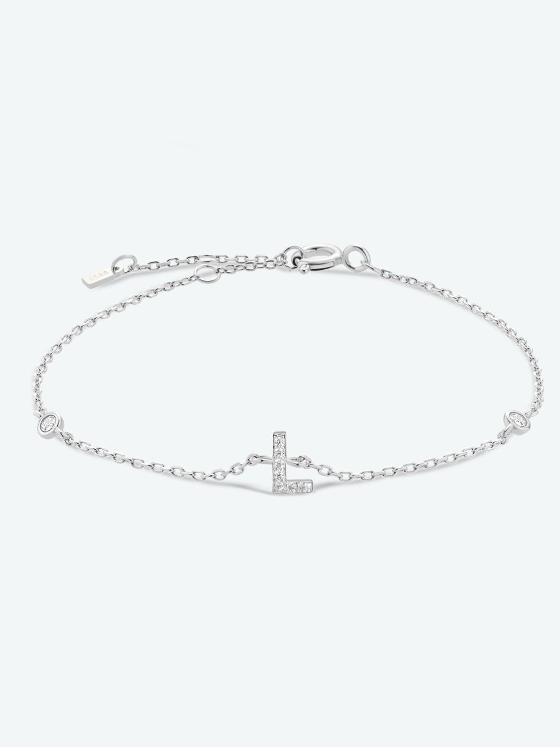L To P Zircon 925 Sterling Silver Bracelet - AllIn Computer