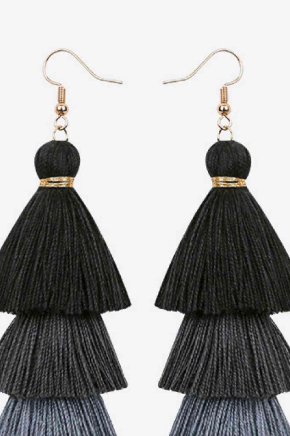 Layered Tassel Earrings - AllIn Computer