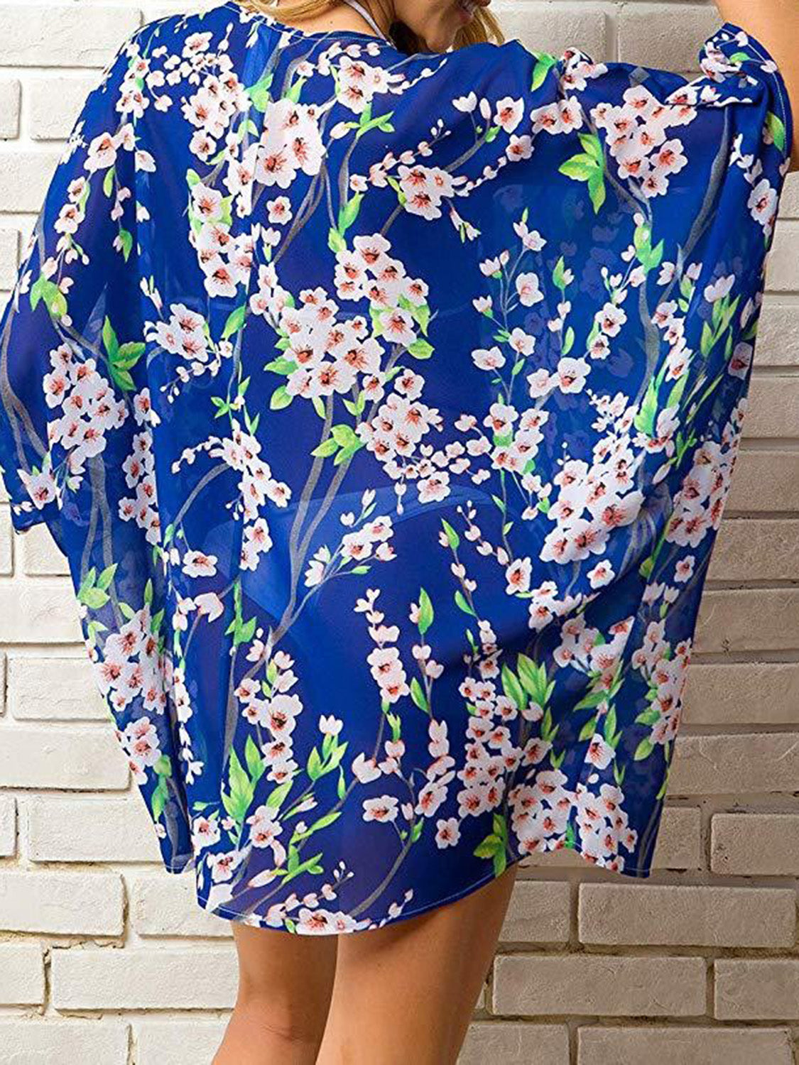 Open Front Half Sleeve Cover-Up - AllIn Computer