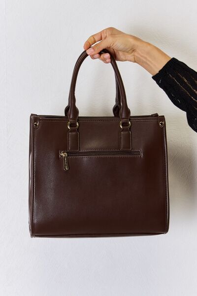David Jones Argyle Pattern PU Leather Handbag - AllIn Computer