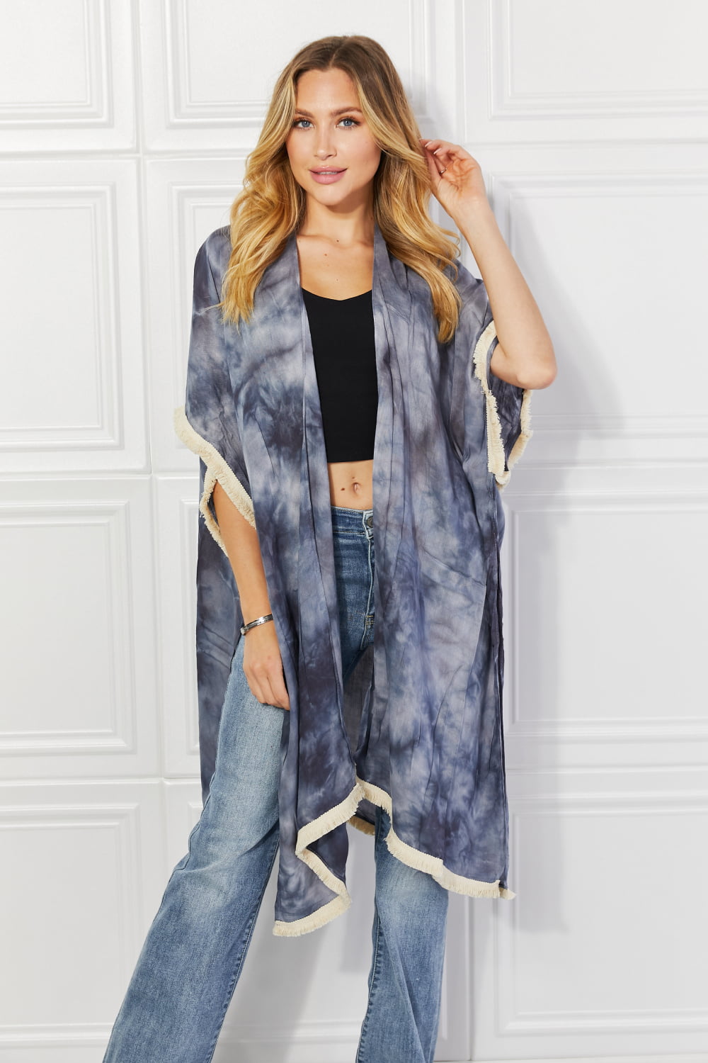 Justin Taylor Cloud Rush Swim Cover-Up Kimono - AllIn Computer