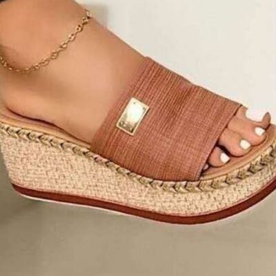 PU Leather Open Toe Sandals - AllIn Computer