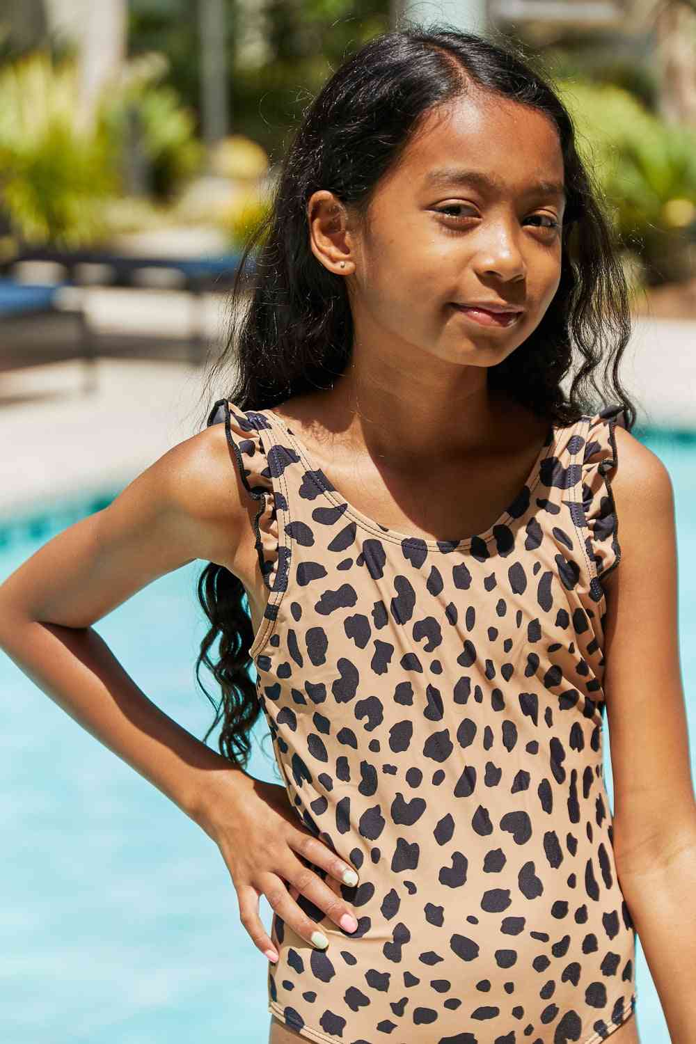 Marina West Swim Float On Ruffled One-Piece in Leopard - AllIn Computer