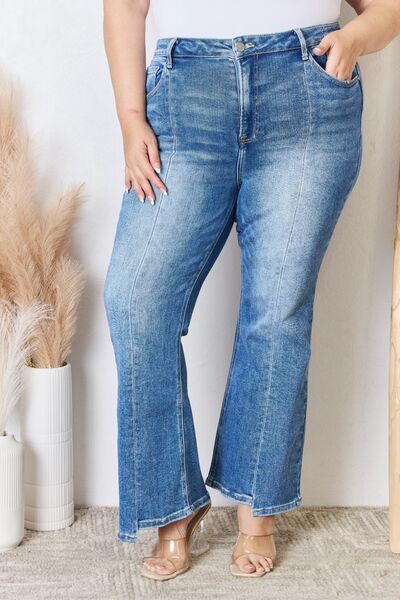 RISEN Full Size High Rise Ankle Flare Jeans - AllIn Computer