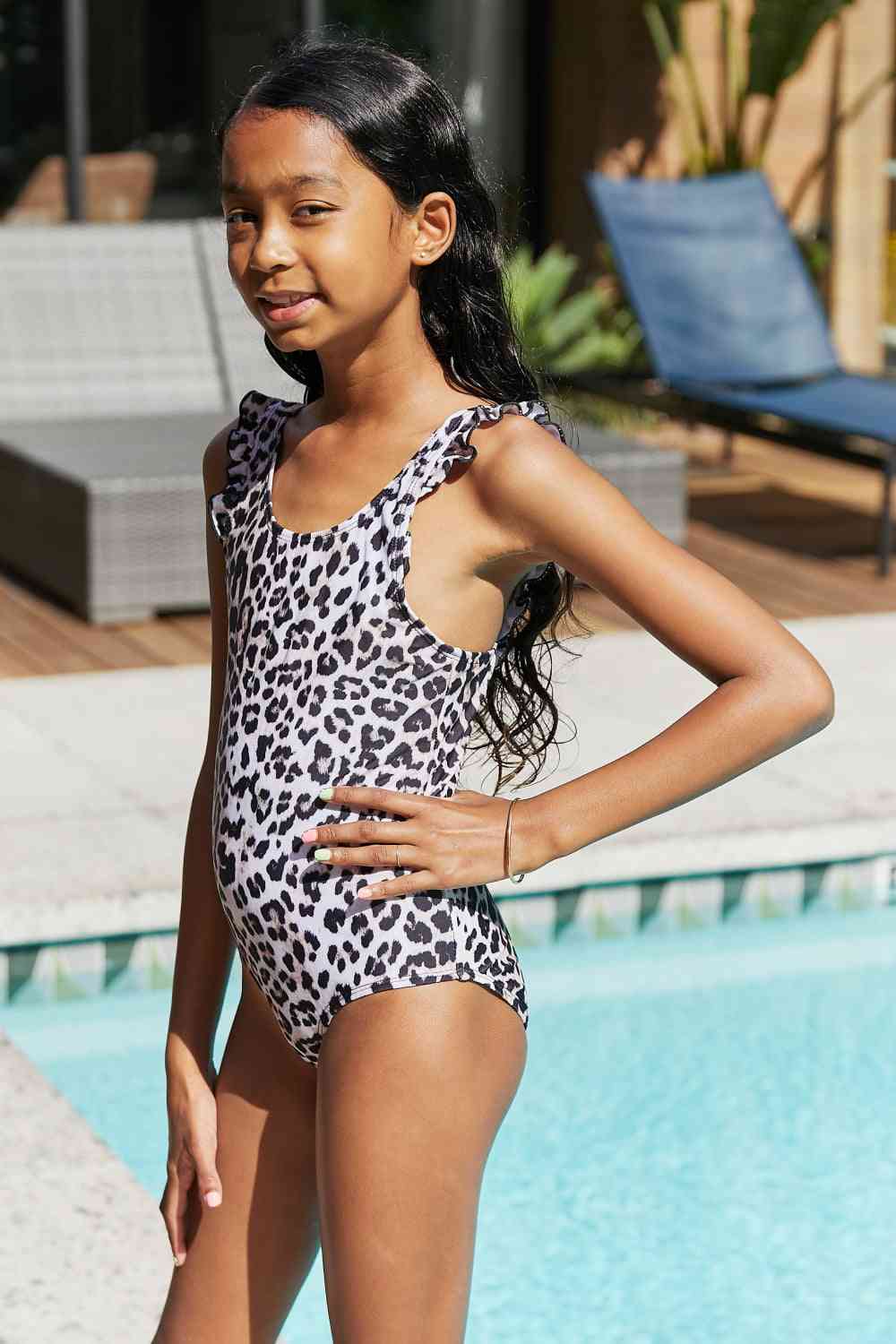 Marina West Swim Float On Ruffled One-Piece in Cat - AllIn Computer