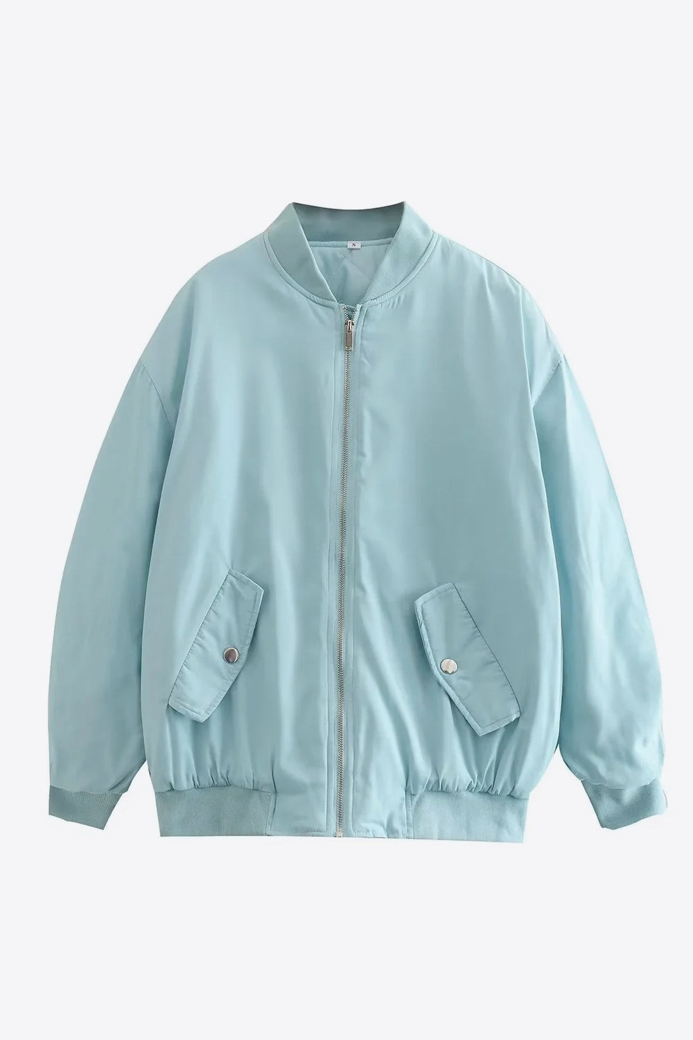 Baseball Collar Zip-Up Jacket - AllIn Computer