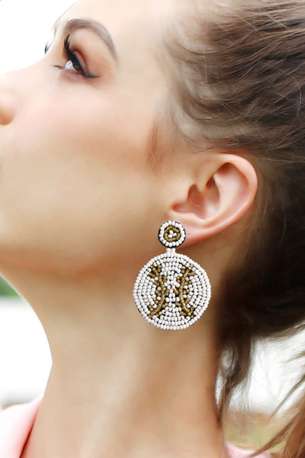 Round Shape Dangle Earrings - AllIn Computer
