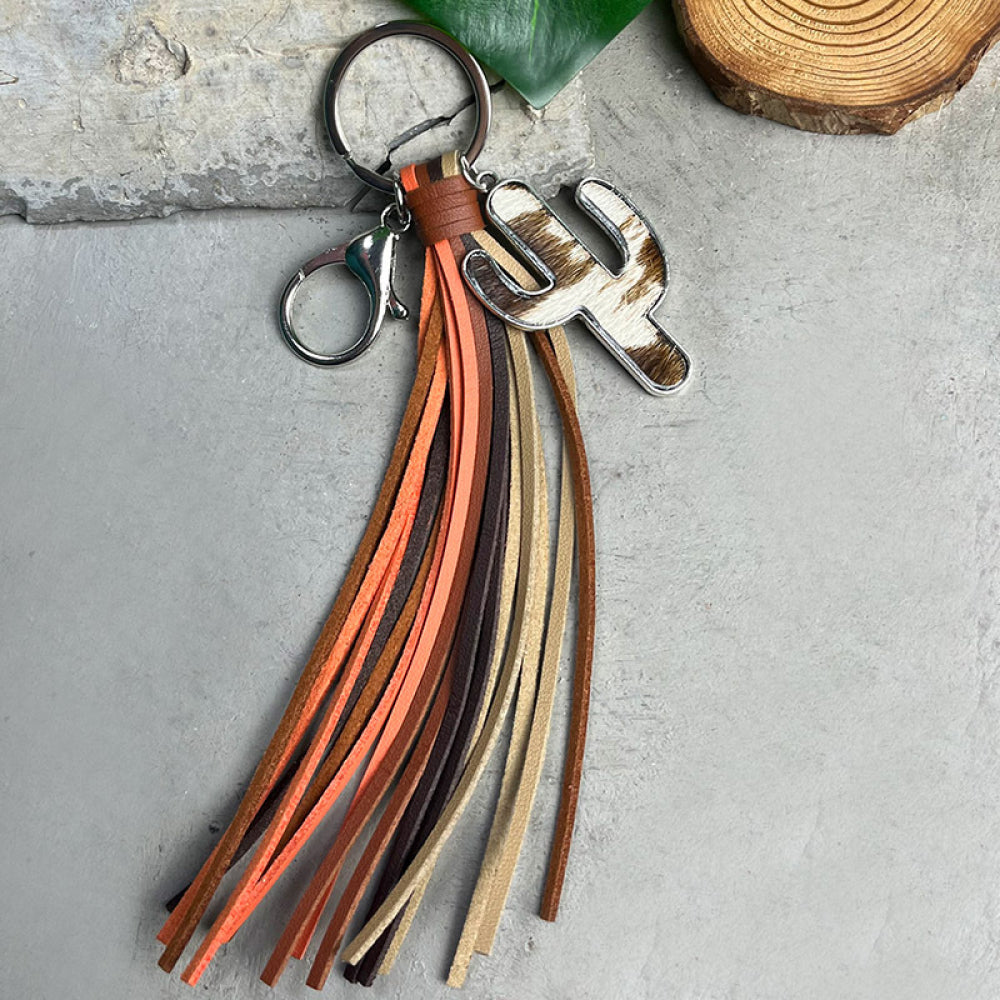 Cactus Keychain with Tassel - AllIn Computer