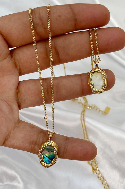 Shell Shape Copper 14K Gold Plated Necklace - AllIn Computer
