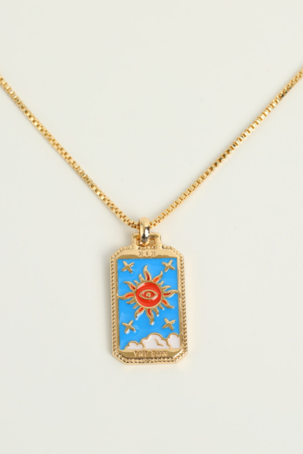 Tarot Card Pendant Copper Necklace - AllIn Computer