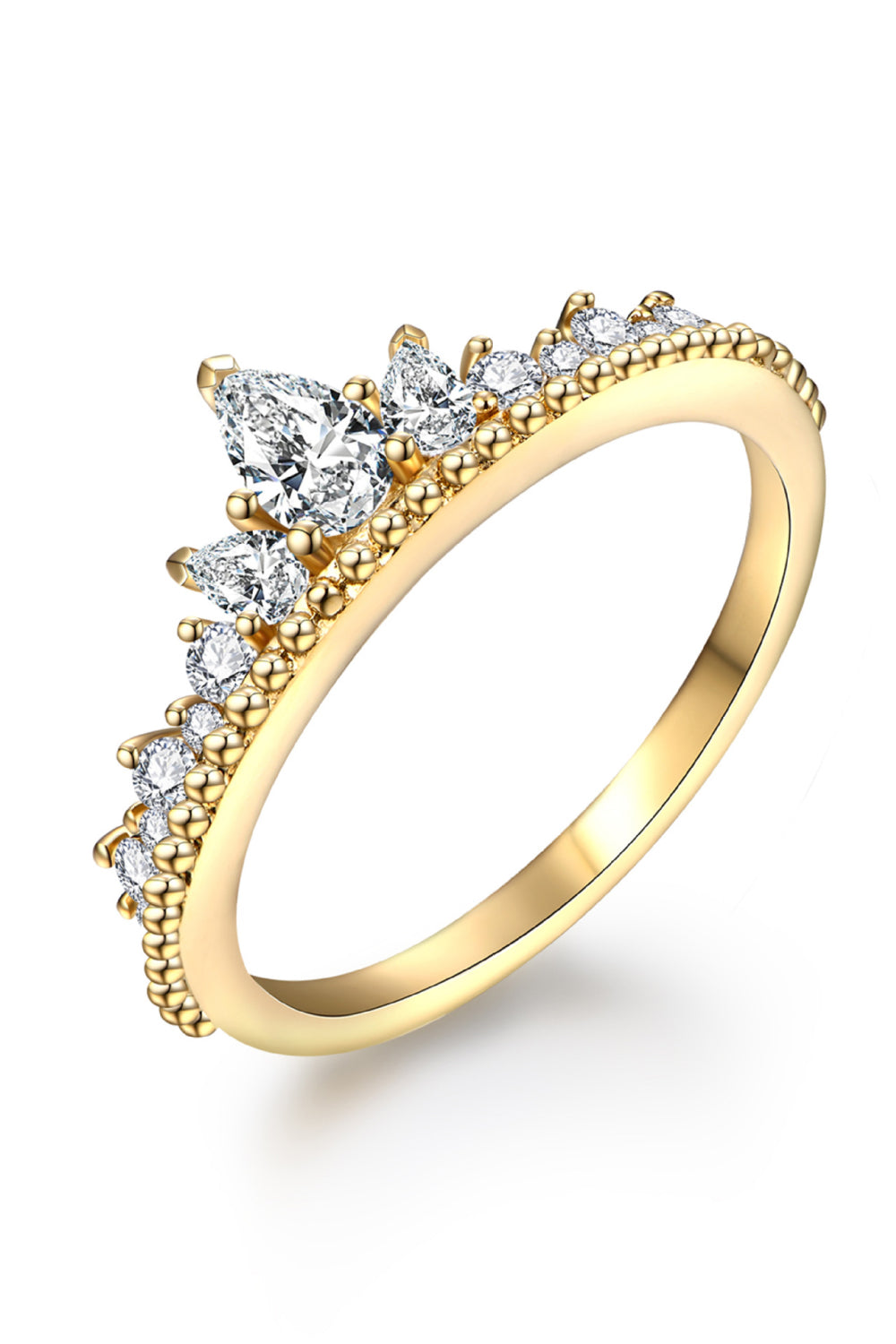 Crown Shape Moissanite Ring - AllIn Computer