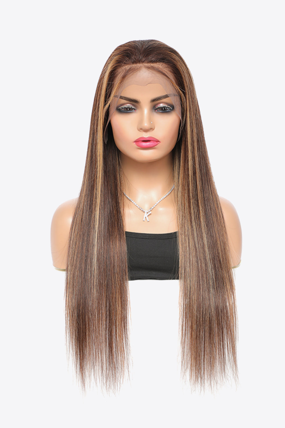 18" 160g  Highlight Ombre #P4/27 13x4 Lace Front Wigs Human Virgin Hair 150% Density - AllIn Computer