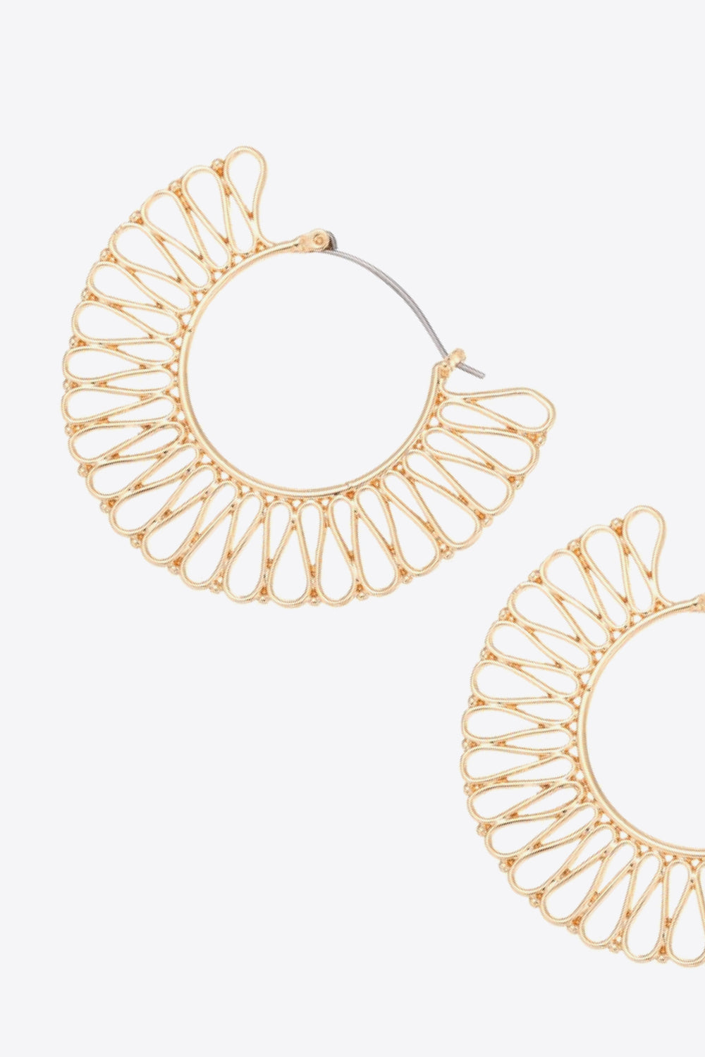 18K Gold-Plated Cutout Earrings - AllIn Computer