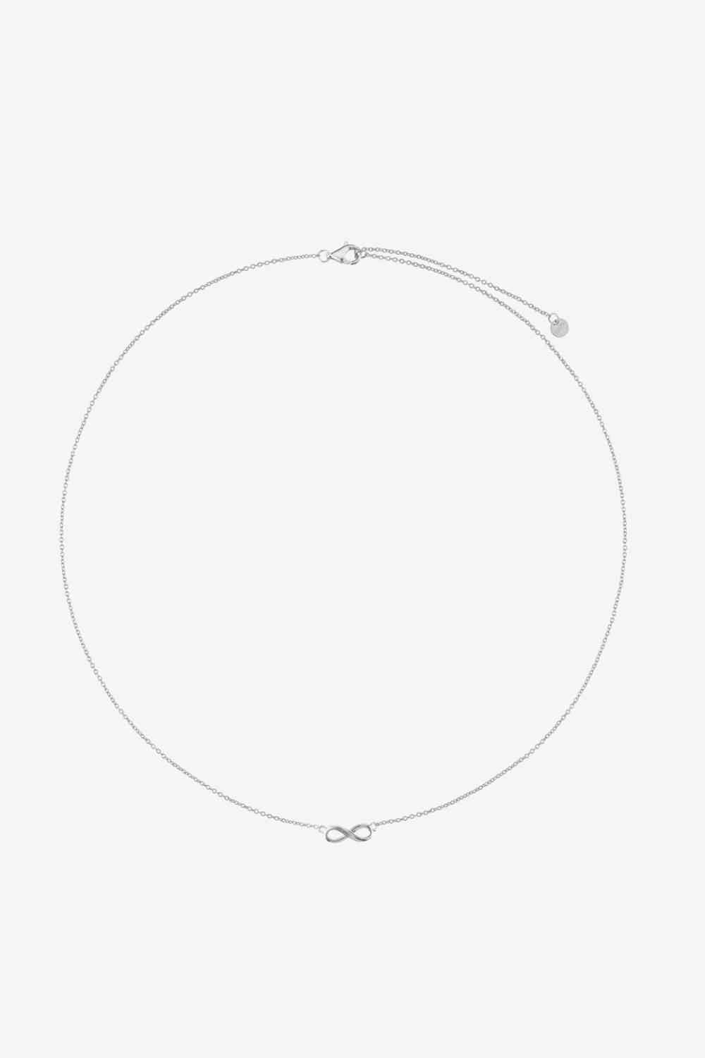 Figure 8 Lobster Clasp 925 Sterling Silver Necklace - AllIn Computer