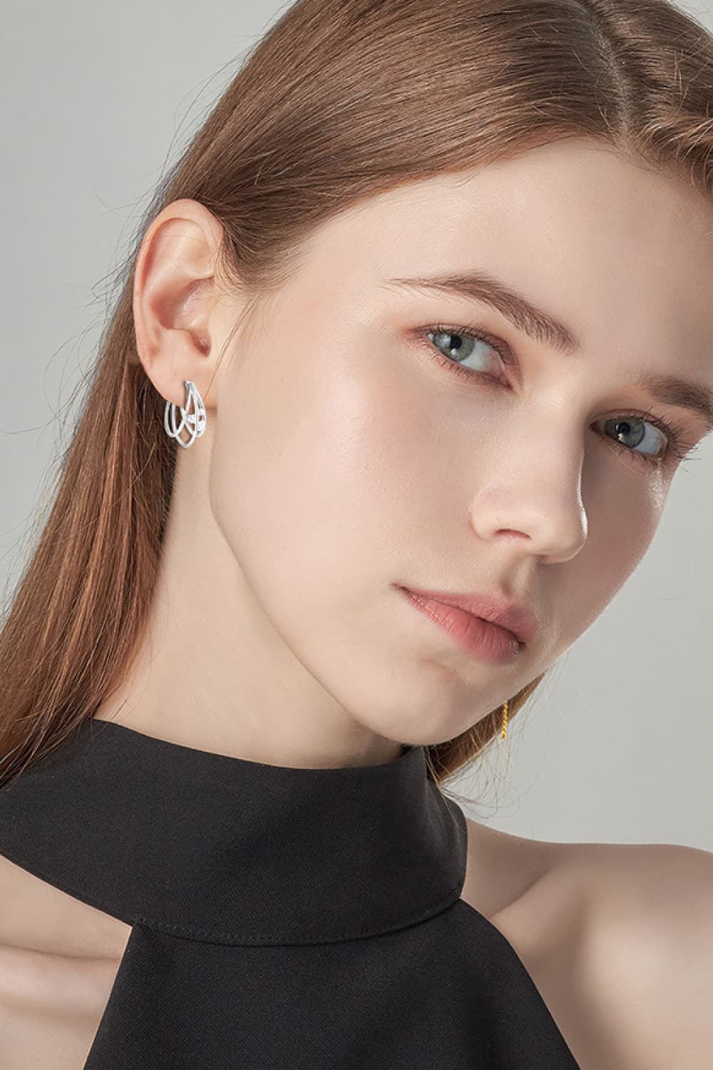 Moissanite 925 Sterling Silver Layered Earrings - AllIn Computer