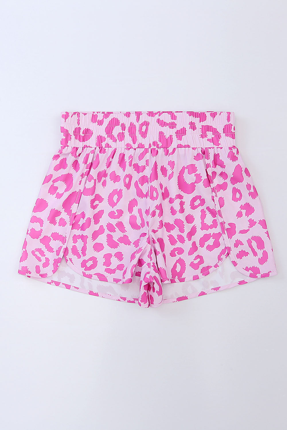 Leopard Elastic Waist Shorts - AllIn Computer