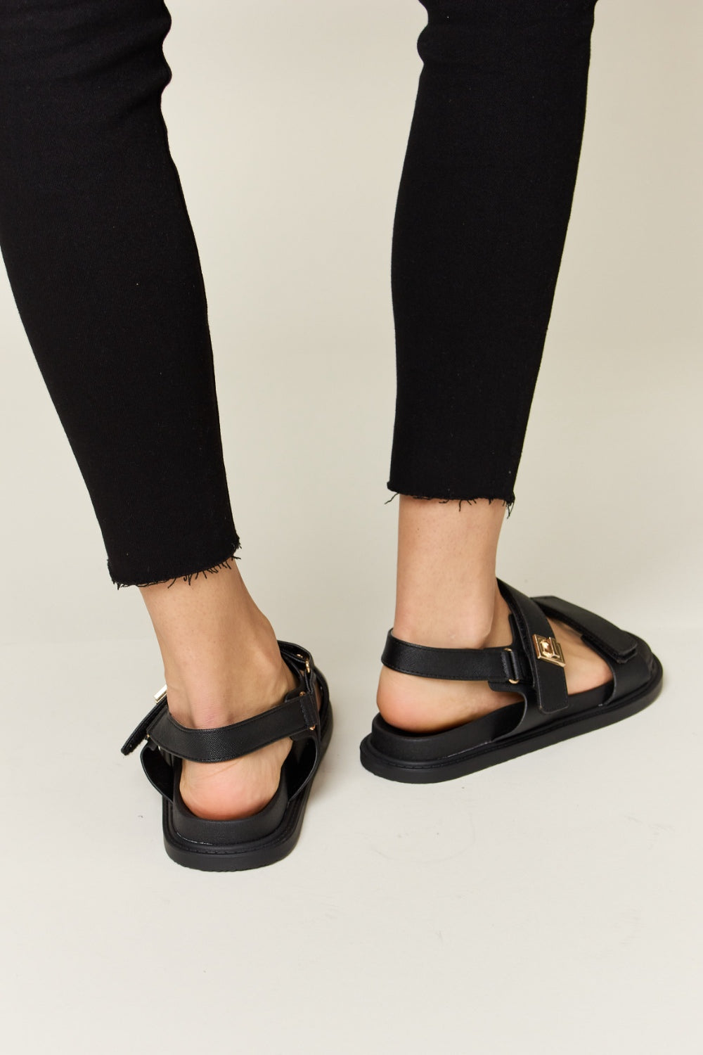 WILD DIVA Velcro Double Strap Slingback Sandals - AllIn Computer