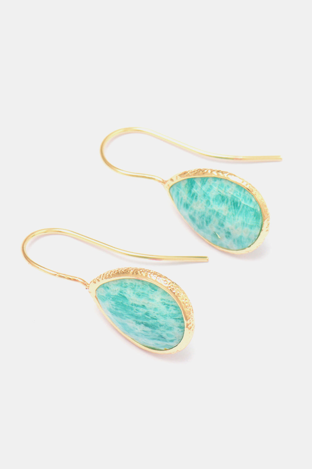 Handmade Natural Stone Teardrop Earrings - AllIn Computer