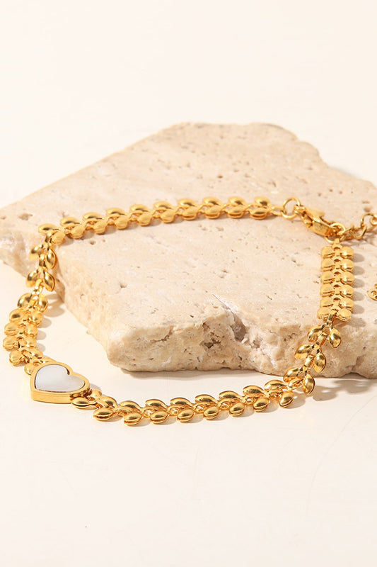Leaf Chain Heart Bracelet - AllIn Computer