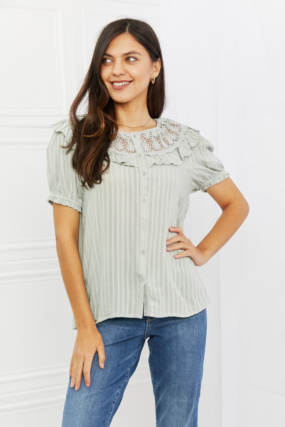 HEYSON Sweet Talk Full Size Short Sleeve Top - AllIn Computer