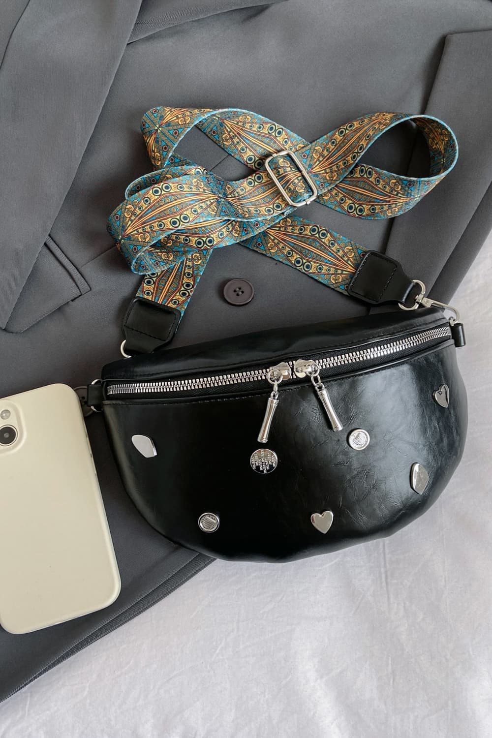 PU Leather Sling Bag - AllIn Computer