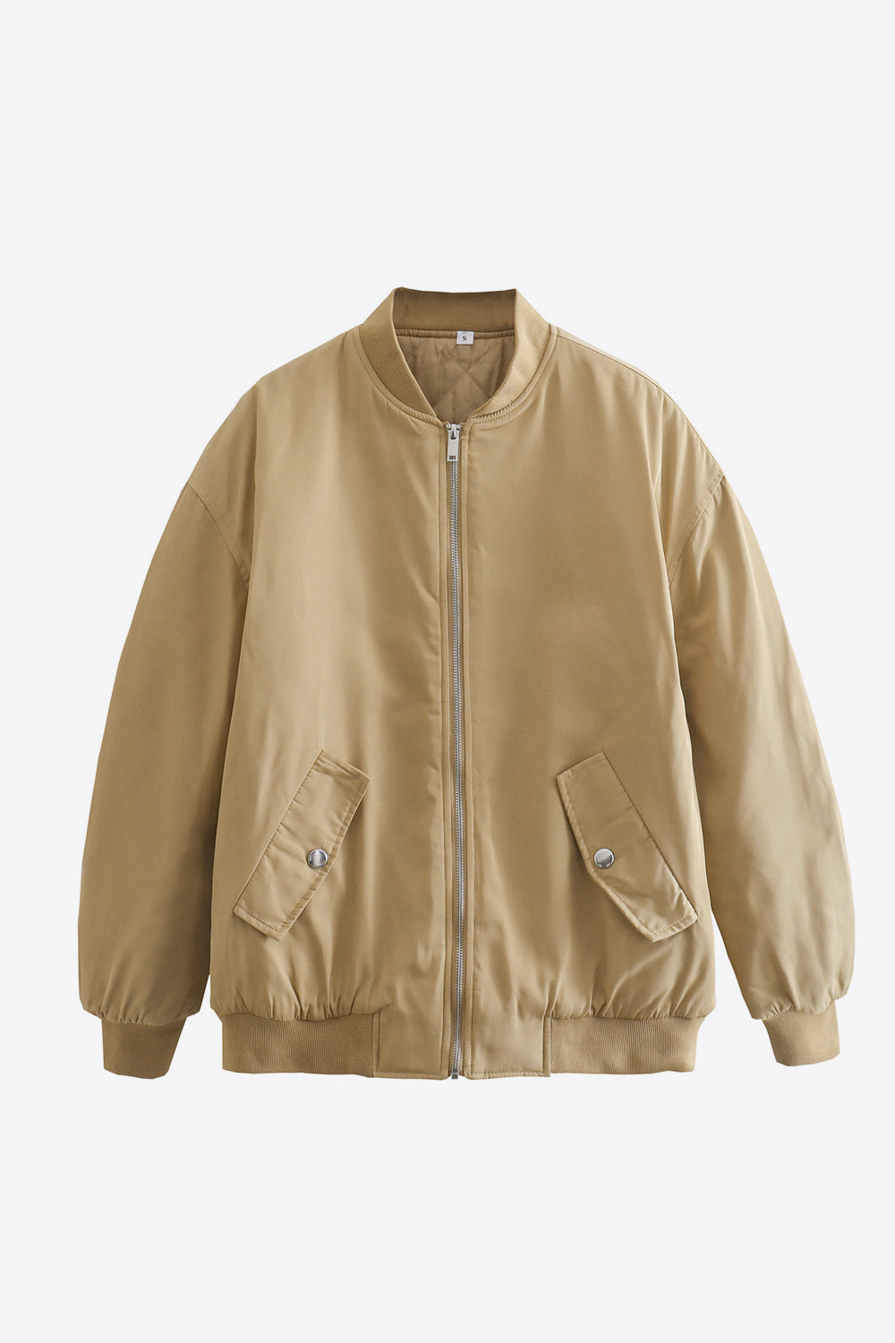 Baseball Collar Zip-Up Jacket - AllIn Computer