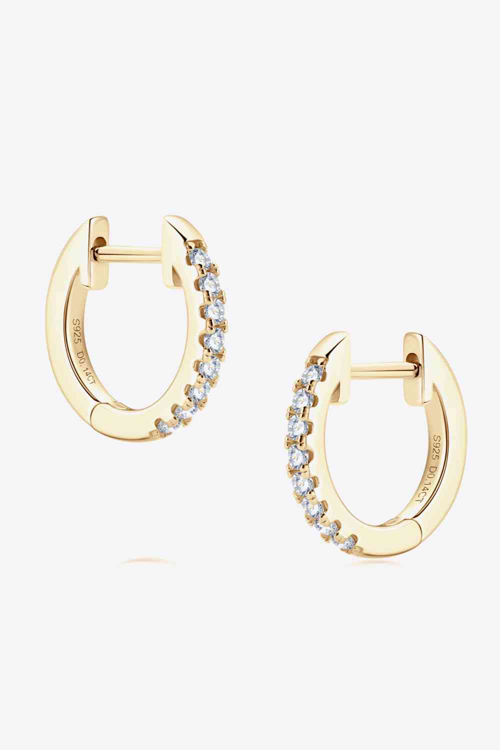 Moissanite 925 Sterling Silver Huggie Earrings | Jewelry | AINUOSHI, huggie earrings, Jewelry, Moissanite, Moissanite jewelry, Ship From Overseas | Trendsi