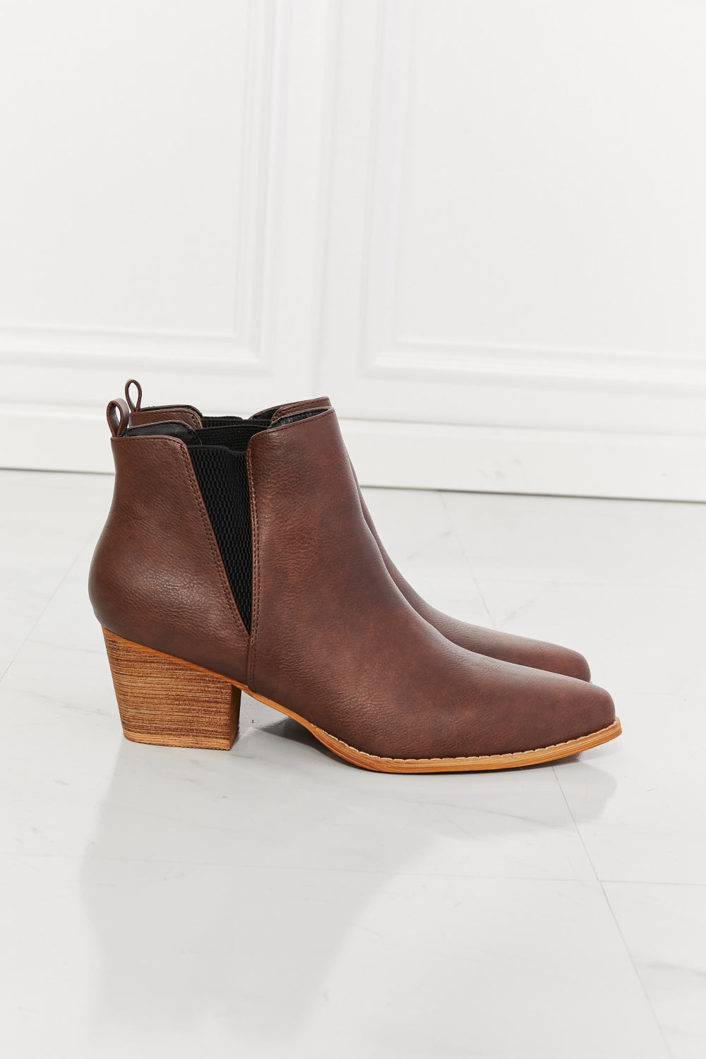 MMShoes Back At It Point Toe Bootie in Chocolate - AllIn Computer