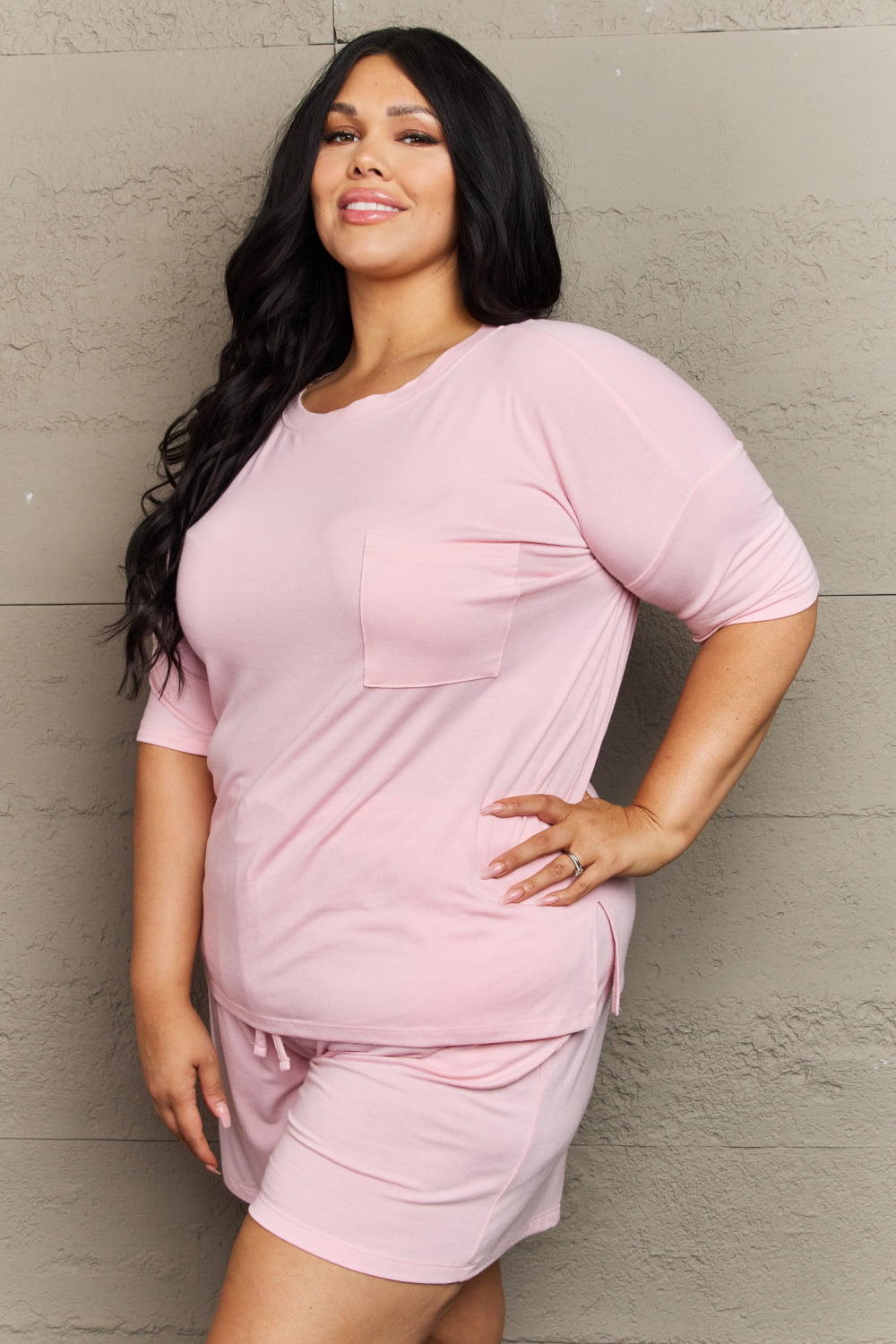Zenana In The Moment Plus Size Lounge Set - AllIn Computer