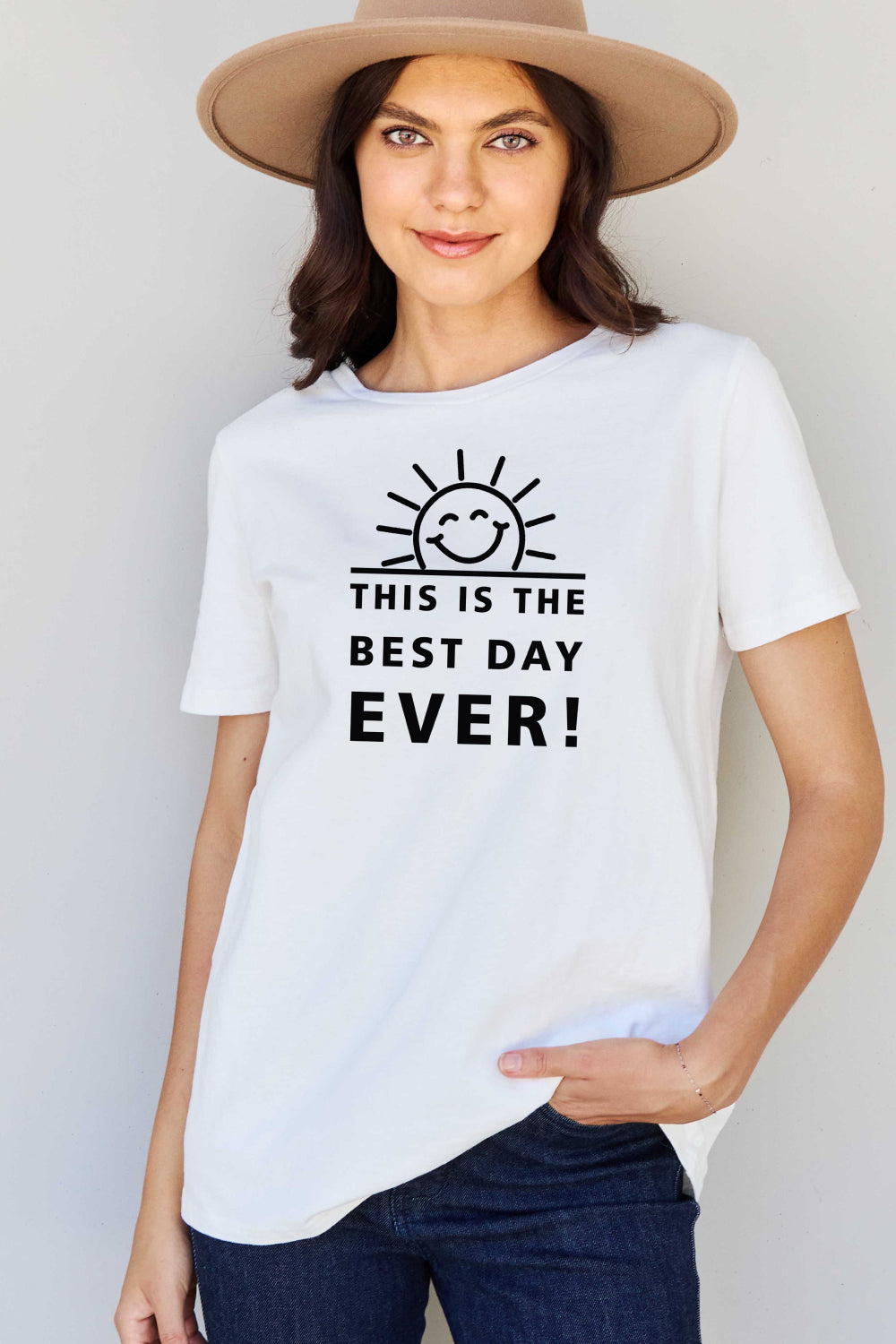 Simply Love Full Size THIS IS THE BEST DAY EVER! Graphic Cotton T-Shirt - AllIn Computer