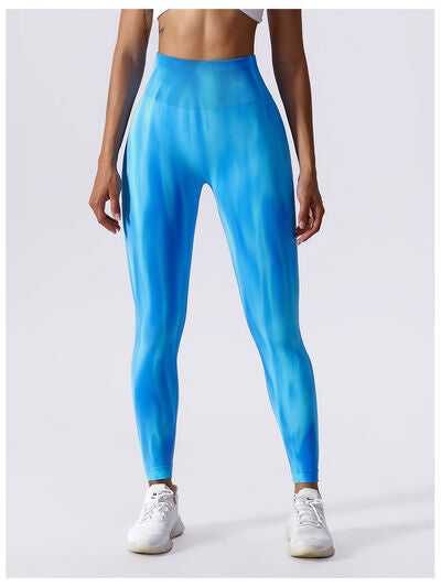 Tie-Dye High Waist Active Pants - AllIn Computer
