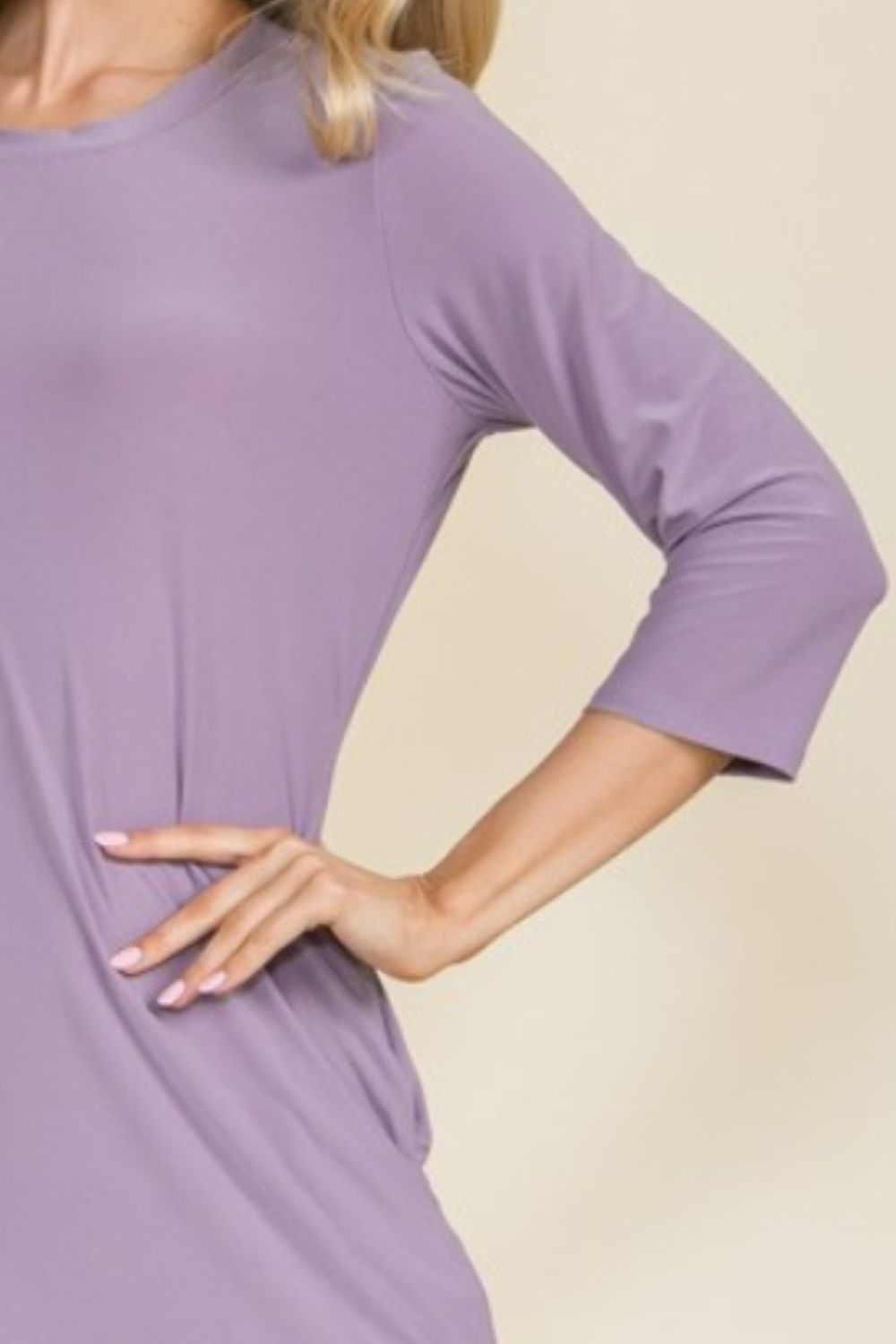 Celeste Full Size Round Neck Midi Dress - AllIn Computer