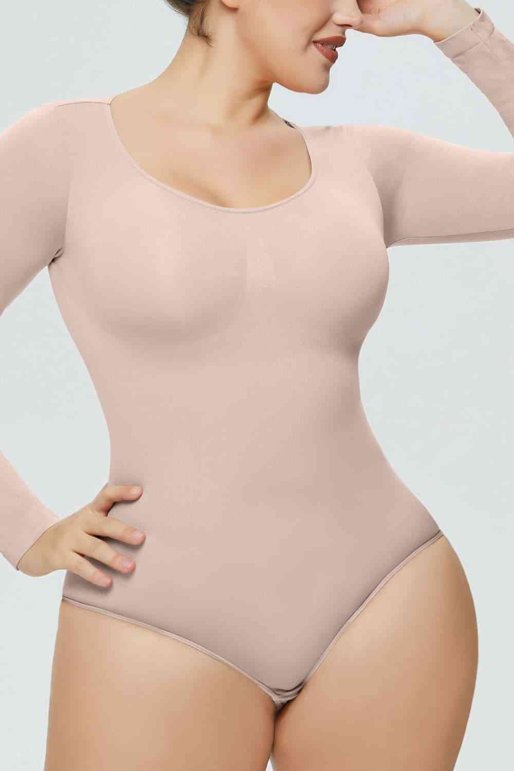 Long Sleeve Shaping Bodysuit - AllIn Computer