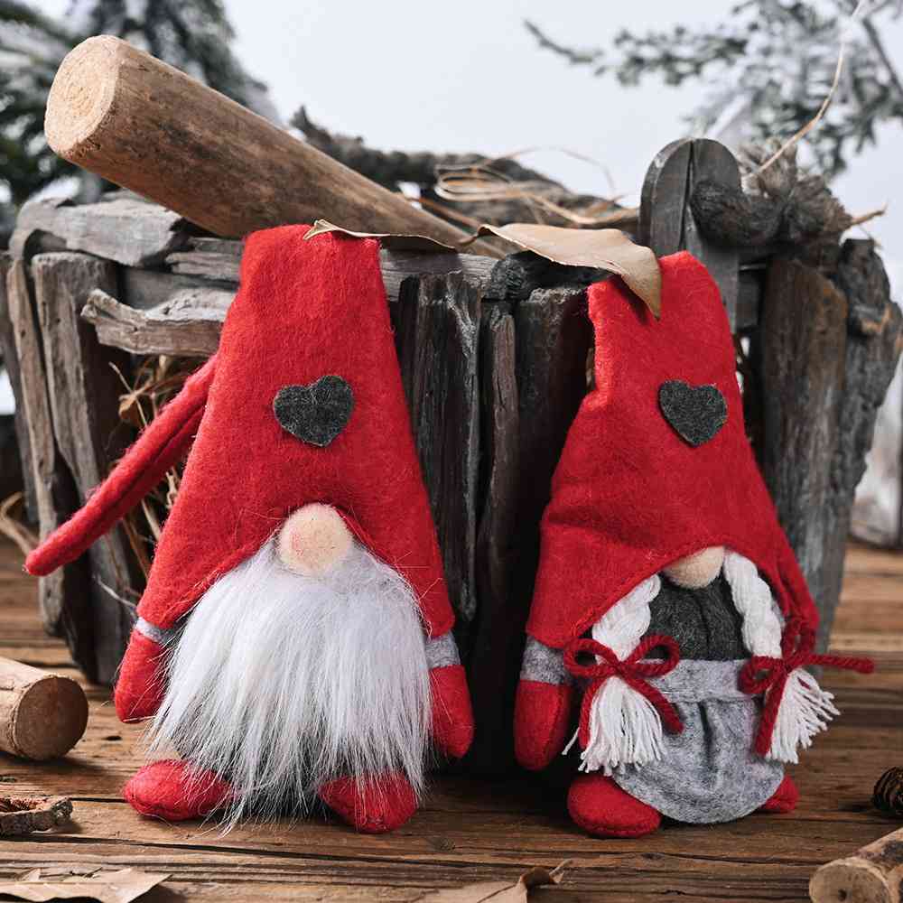 2-Piece Heart Pointed Hat Faceless Gnomes - AllIn Computer