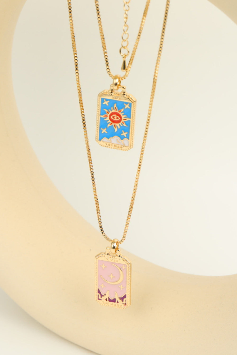 Tarot Card Pendant Copper Necklace - AllIn Computer