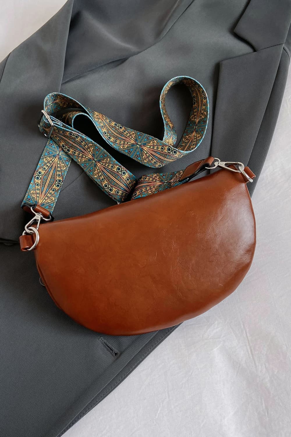 PU Leather Sling Bag - AllIn Computer