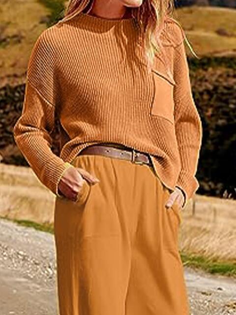 Knit Top and Joggers Set - AllIn Computer