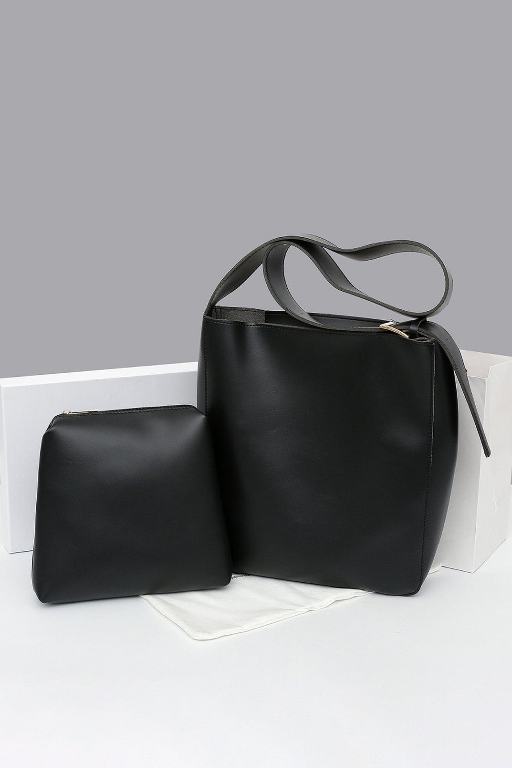 Adored 2-Piece PU Leather Tote Bag Set - AllIn Computer