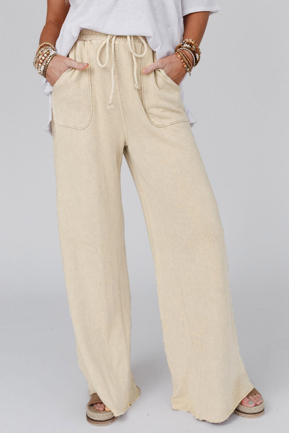 Wide Leg Pocketed Pants - AllIn Computer