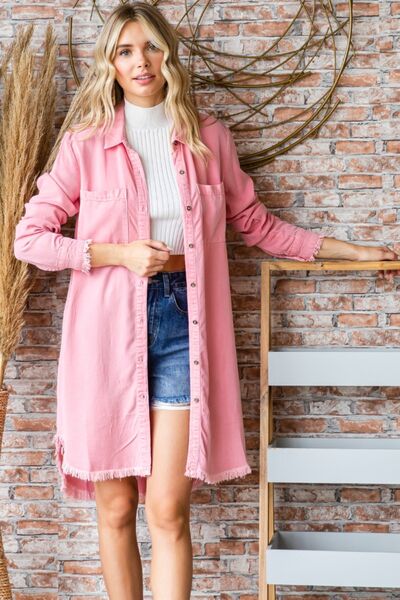 Veveret Button-Up Shirt Dress - AllIn Computer