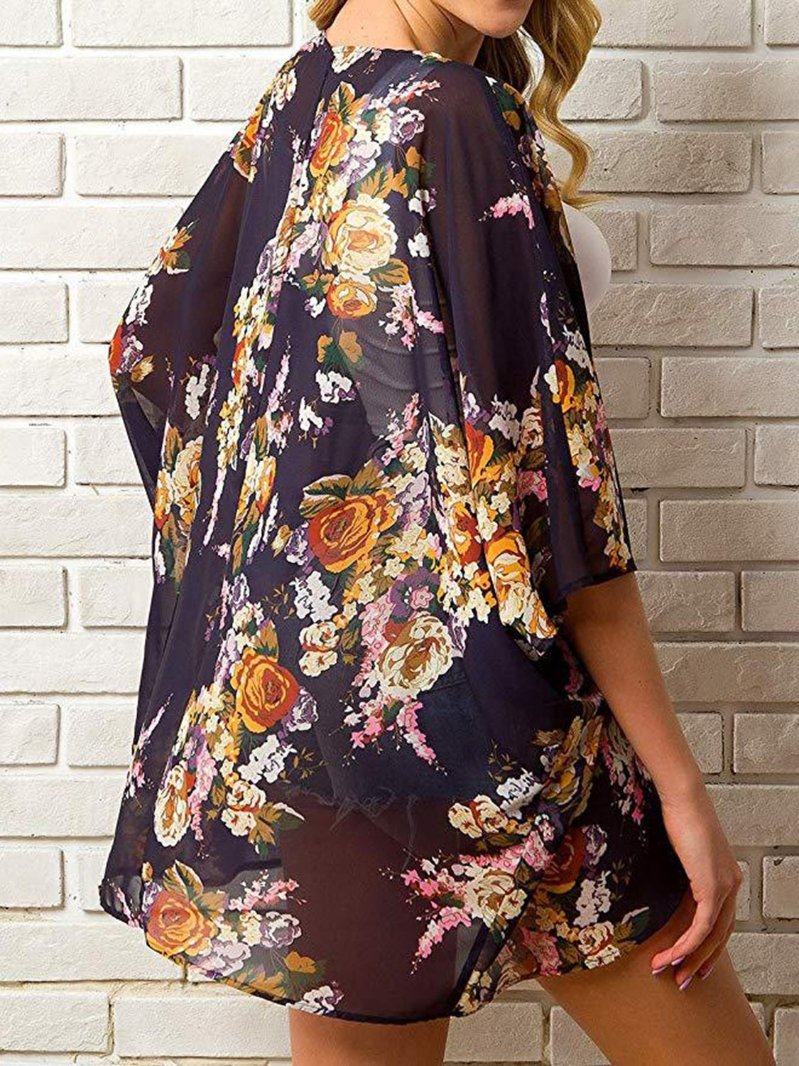 Open Front Half Sleeve Cover-Up - AllIn Computer